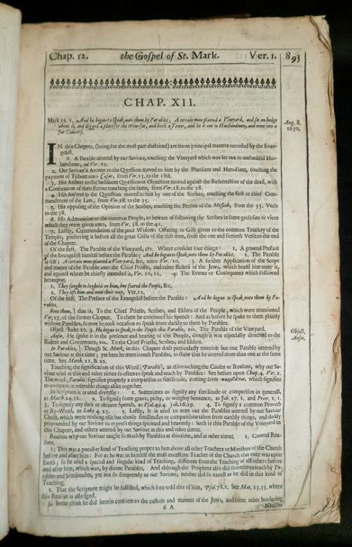 A learned, pious, and practical commentary, upon the Gospel according to St. Mark: by George Petter 1661