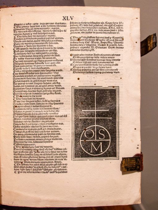 Incunable in Handsome Contemporary Binding, 1488, Spiera’s ‘Quadragesimale’