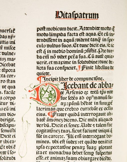 Superb illuminated copy of Koberger’s ‘Jerome’ 1478 in contemporary binding