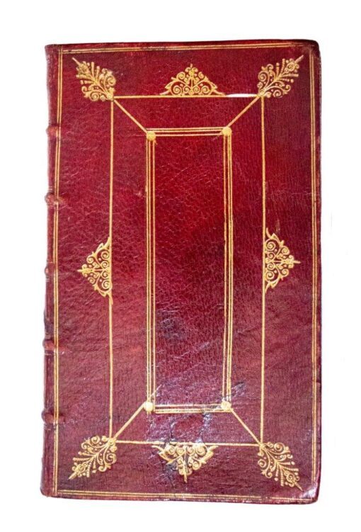 A lovely and original English Restoration binding in red goatskin.