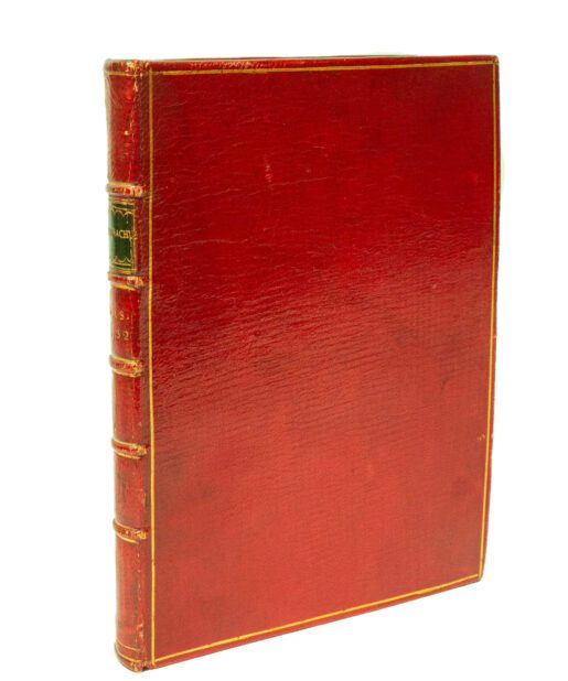 The Wentworth-Spranger copy in gorgeous crushed red c.18th Morocco binding.