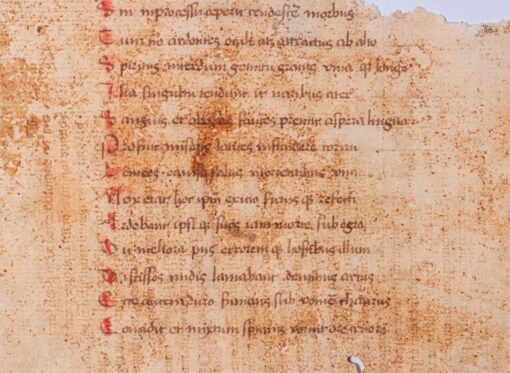 Two bifolia leaves of Virgil’s Aenied and Georgics on paper, C15th