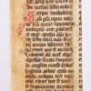 Gregory the Great, Homilies on the Gospels, single leaf on parchment. Probably northern France, Low Countries or perhaps England, C14.