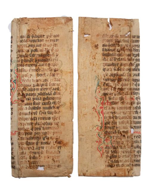 A Leaf from a C15th Homiliary quoting Bede