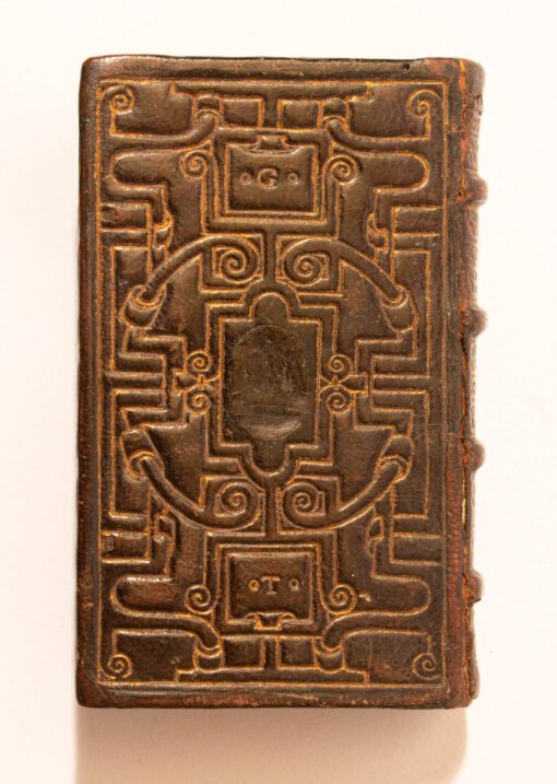 An intricate Lyon Strapwork Binding of the 16th century in the style of Jean Grolier.