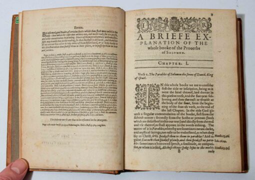 Cleaver and Dod; A briefe explanation of the whole booke of the Prouerbs of Salomon. 1615
