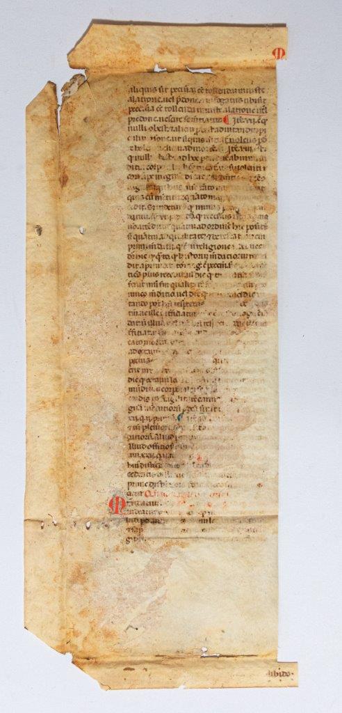 Two fragments from Raymond of Penyafort (d. 1275), Summa de casibus penitentialis and Summa de matrimonio [Italy (or southern France?), 14th century]