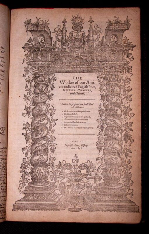 The Speght edition of Chaucer’s ‘Workes’ 1598