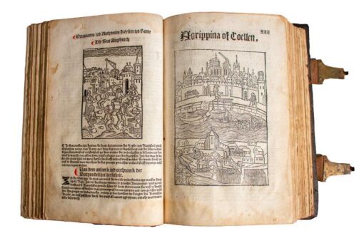 One of the great woodcut books of the C15th; ‘Die Cronica’ of Cologne, 1499