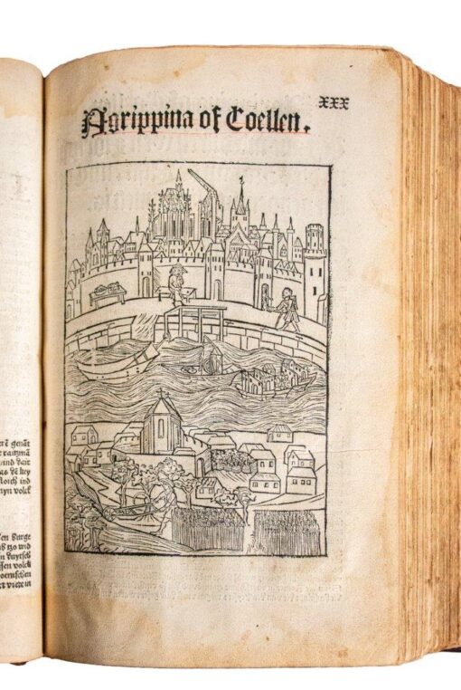 One of the great woodcut books of the C15th; ‘Die Cronica’ of Cologne, 1499