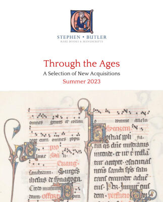 Catalogues Stephen Butler Rare Books & Manuscripts