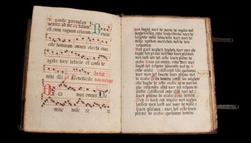 A prayer against the plague and other offices for Female Franciscan Use, Bruges, c.1550 decorated manuscript