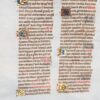 Complete Calendar from a Breviary, Burgundy c.1475 illuminated manuscript in Latin, on vellum