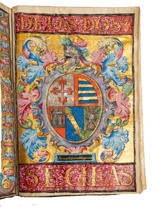 Sumptuous Renaissance manuscript in Spanish with fine portrait of King Philip II of Spain [1562]