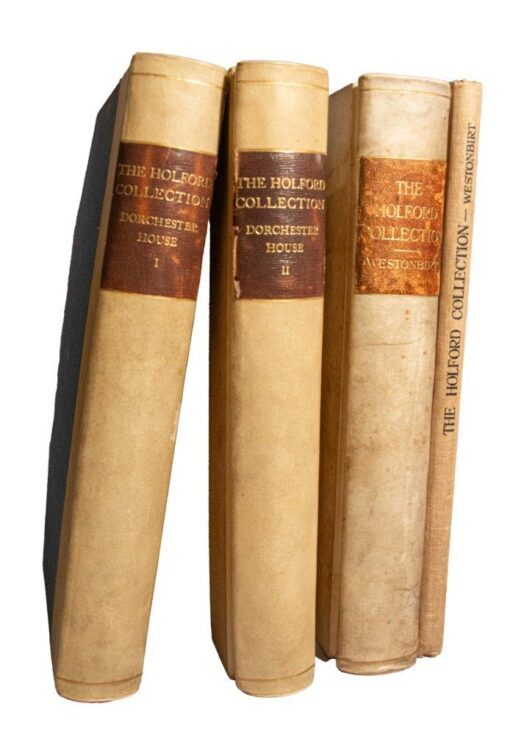 [4 volumes] The Holford Collection, Dorchester House with 200 illustrations from the Twelfth to the End of the Nineteenth Century in Two volumes [with] The Holford Collection Selected from Twelve Illuminated Manuscripts and 107 Pictures in 2 vols. Plates and Text