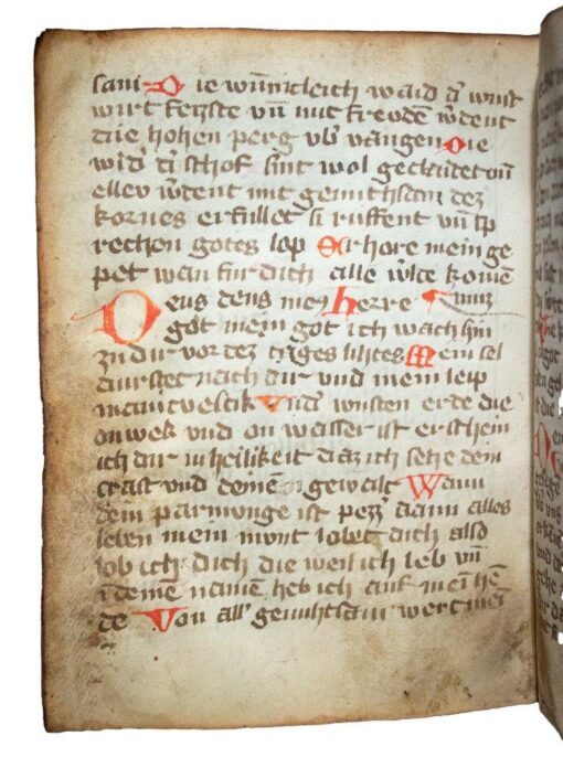 Unrecorded C14th German Book of Hours with C13th Ovid pastedowns