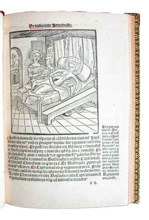 Revelationes of St. Methodius with first illustration of a Caesarean birth; 1498