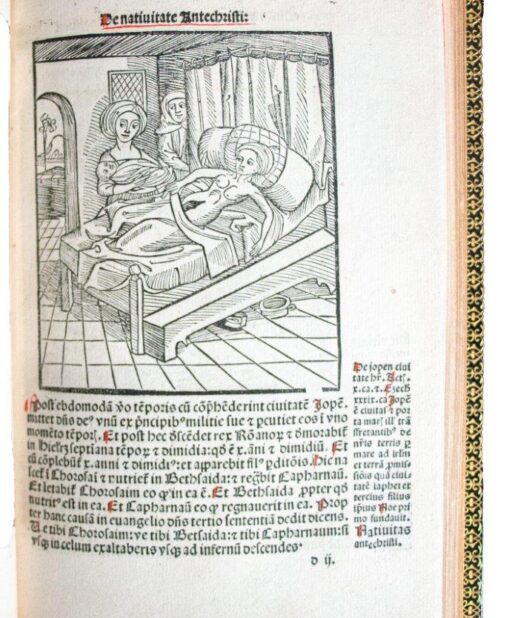 Revelationes of St. Methodius with first illustration of a Caesarean birth; 1498