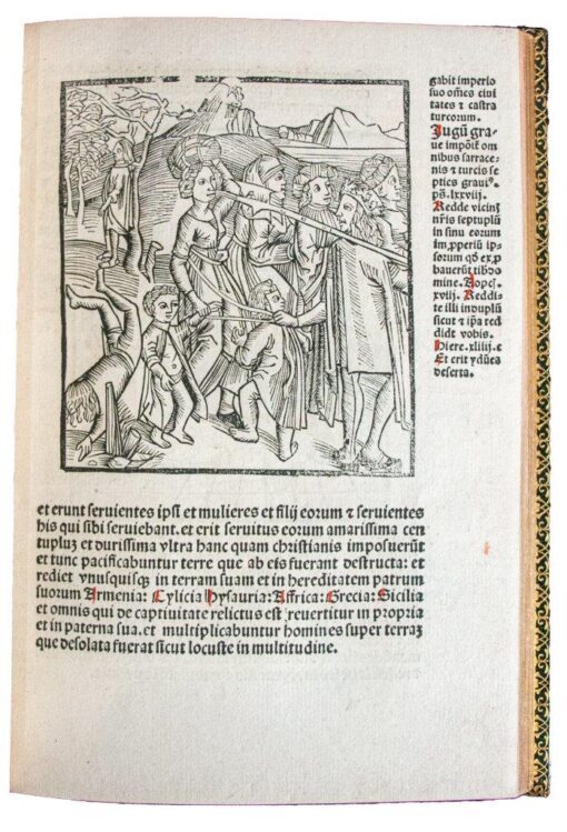 Revelationes of St. Methodius with first illustration of a Caesarean birth; 1498