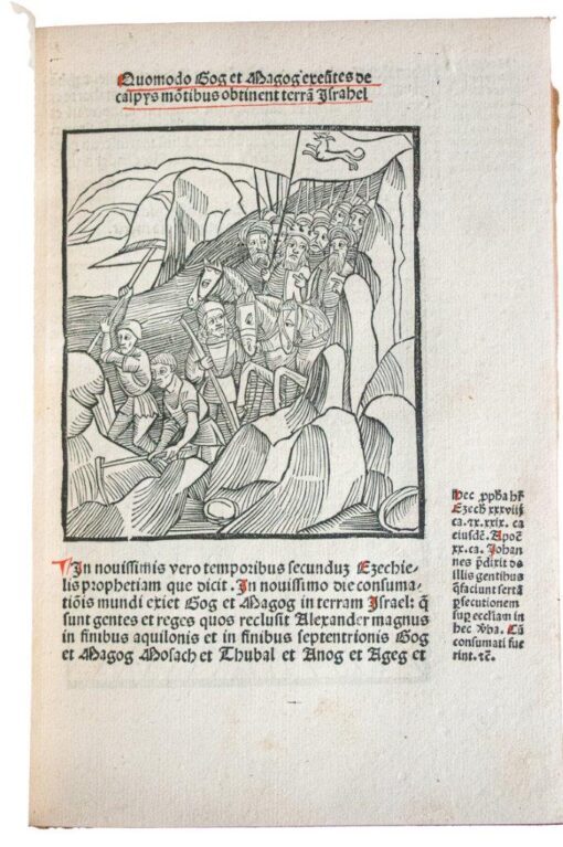 Revelationes of St. Methodius with first illustration of a Caesarean birth; 1498