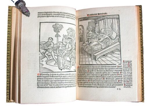 Revelationes of St. Methodius with first illustration of a Caesarean birth; 1498