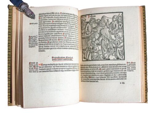 Revelationes of St. Methodius with first illustration of a Caesarean birth; 1498