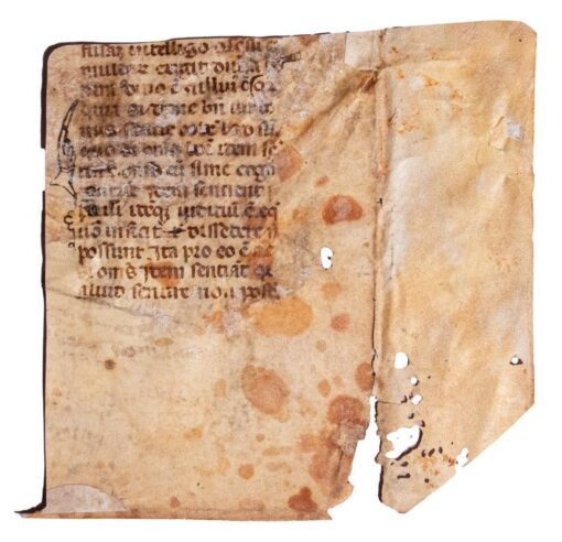 Two fragments from Seneca the Younger (c. 4 BC – 65 CE), Moral Letters to Lucilius, no. 102, in Latin, manuscript on vellum [Italy, 15th century]