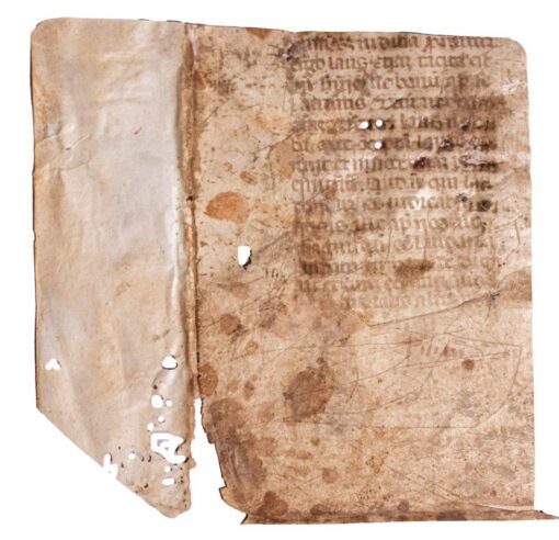 Two fragments from Seneca the Younger (c. 4 BC – 65 CE), Moral Letters to Lucilius, no. 102, in Latin, manuscript on vellum [Italy, 15th century]