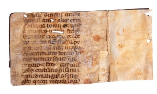 Two fragments from Seneca the Younger (c. 4 BC – 65 CE), Moral Letters to Lucilius, no. 102, in Latin, manuscript on vellum [Italy, 15th century]