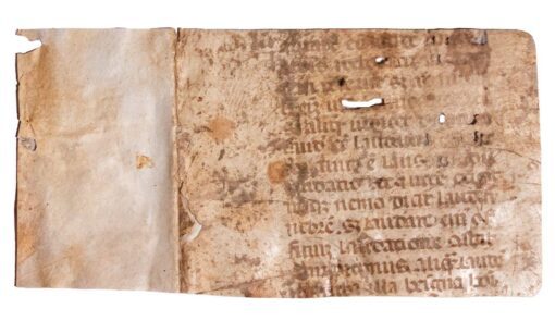 Two fragments from Seneca the Younger (c. 4 BC – 65 CE), Moral Letters to Lucilius, no. 102, in Latin, manuscript on vellum [Italy, 15th century]