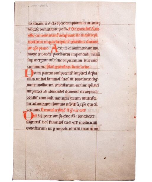 Pontifical, service book for use by a bishop, in Latin  [France, mid- to third quarter of the twelfth century]