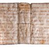 Fragmentary leaf from Chromatius of Aquileia, parts of sermons XIX–XX, probably from a Homiliary, in Latin, on vellum [Germany, 10th century]