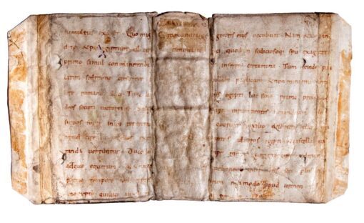 Fragment of a leaf from Eusebius of Caesarea, Historia ecclesiastica, in Latin, manuscript on vellum [France, 10th century]