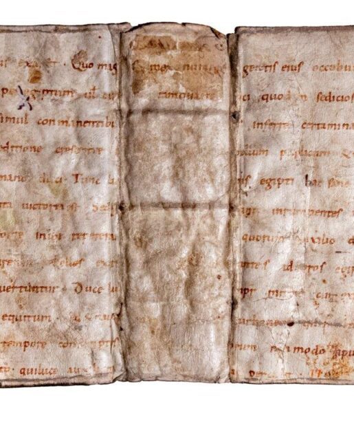 Fragment of a leaf from Eusebius of Caesarea, Historia ecclesiastica, in Latin, manuscript on vellum [France, 10th century]