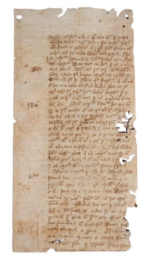 A substantial fragment of Jean Buridan on late C14th watermarked paper on 47 leaves