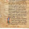 The first leaf from a Noted Missal, in Latin, illuminated manuscript on vellum  [England or France, early 13th century (c.1220)]